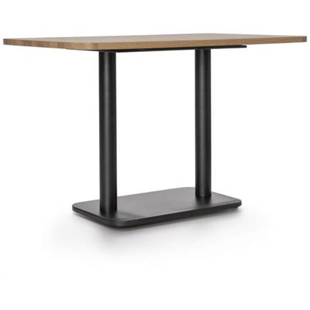 Coco Maison Brest bistrotafel vintage oak 120x75cm Zwart